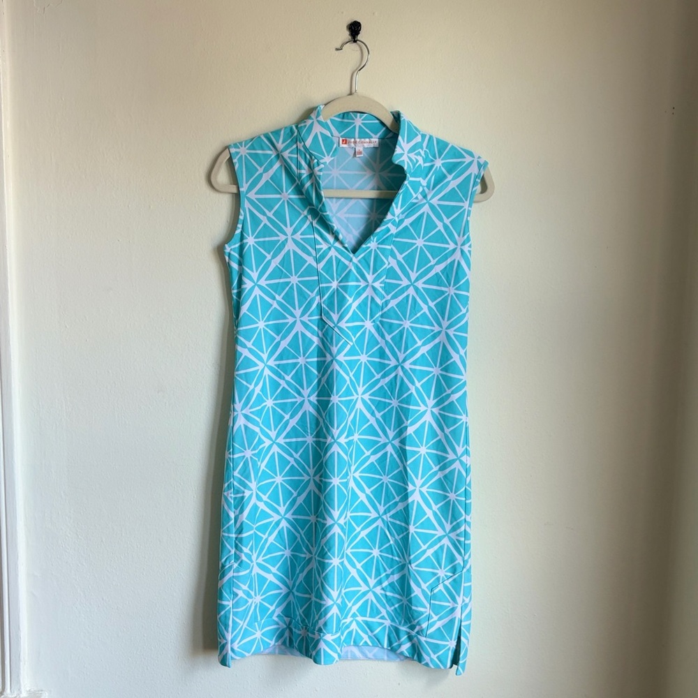 Jude Connally Teal Collared Dress